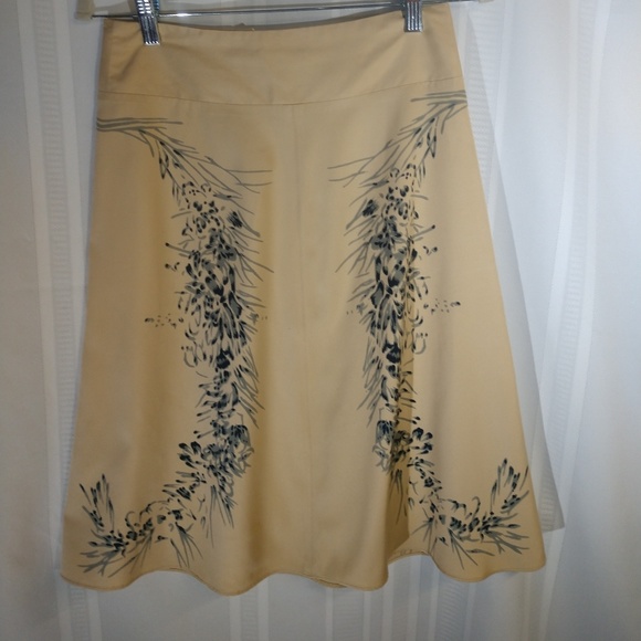 Free People skirt size 3 tan, blue, grey - Picture 7 of 7